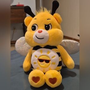 CARE BEAR BEE PLUSH, HALO WINGS 10" YELLOW